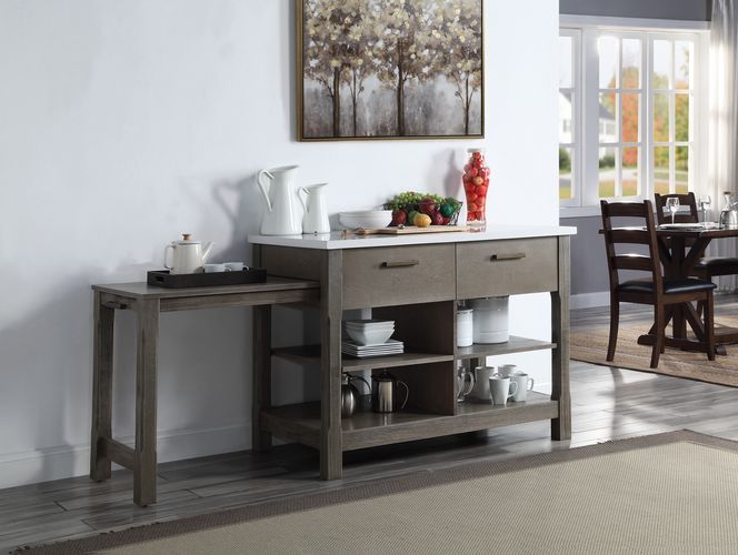 Feivel Kitchen Island W/Pull Out Table - DN00307