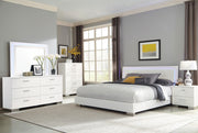 Felicity 2-drawer Nightstand White High Gloss - 203502