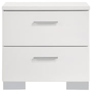 Felicity 4-piece California King Bedroom Set White Gloss - 203500KW-S4L