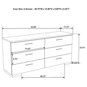 Felicity 4-piece Eastern King Bedroom Set White High Gloss - 203511KE-S4