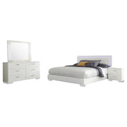 Felicity 4-piece Queen Bedroom Set White High Gloss - 203500Q-S4