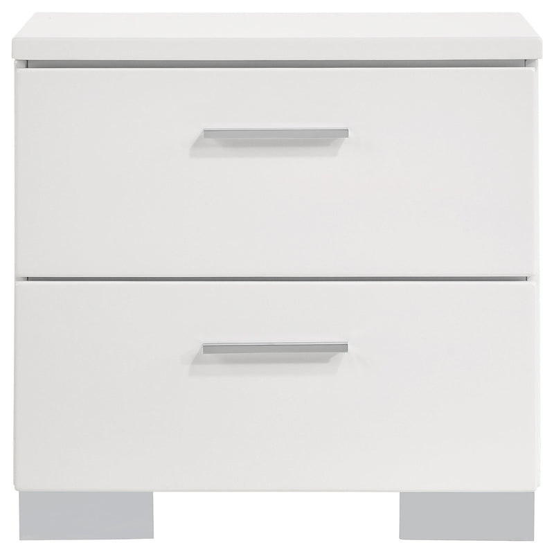 Felicity 4-piece Queen Bedroom Set White High Gloss - 203500Q-S4