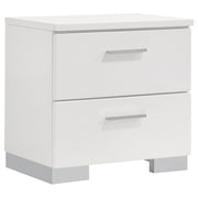Felicity 4-piece Twin Bedroom Set White High Gloss - 203500T-S4L