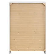 Felicity 5-drawer Bedroom Chest White High Gloss - 203505