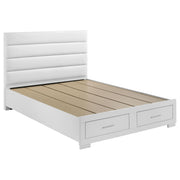 Felicity 5-piece Eastern King Platform Bedroom Set White - 203510KE-S5