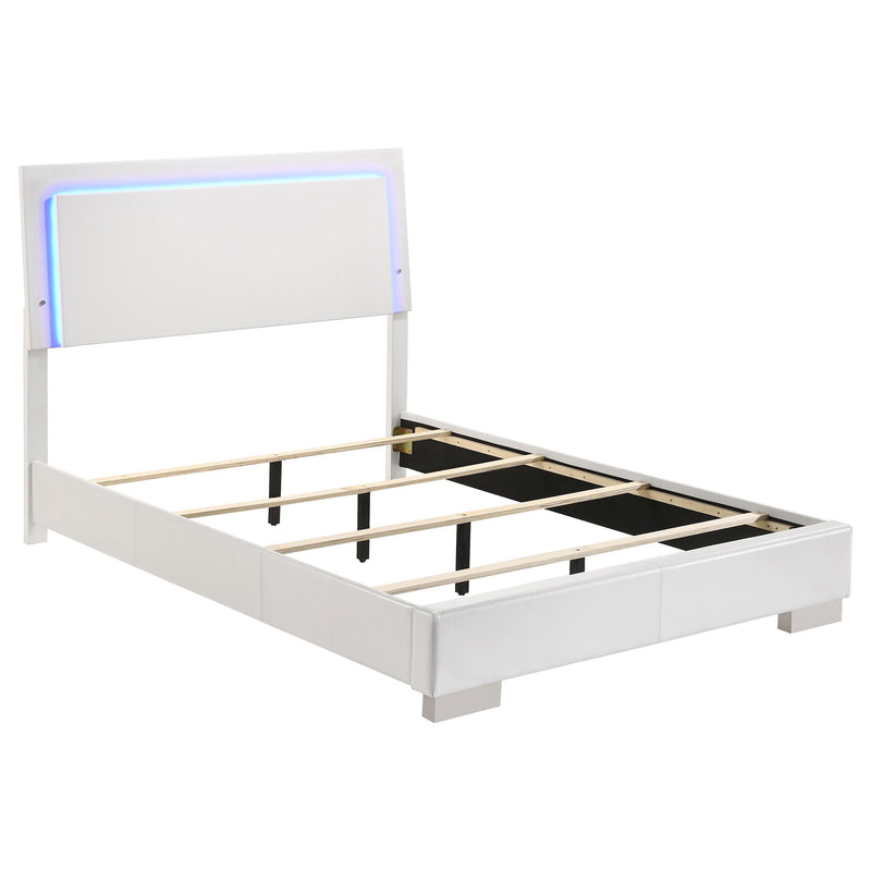 Felicity 5-piece Full Bedroom Set White High Gloss - 203500F-S5