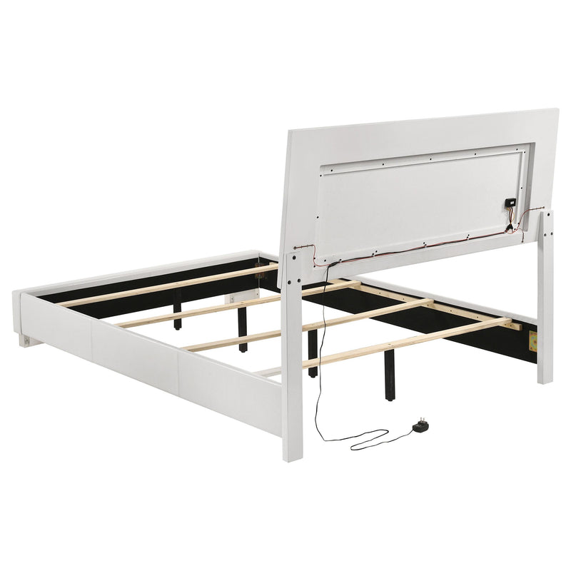 Felicity 5-piece Full Bedroom Set White High Gloss - 203500F-S5L