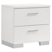 Felicity 5-piece Full Bedroom Set White High Gloss - 203500F-S5L