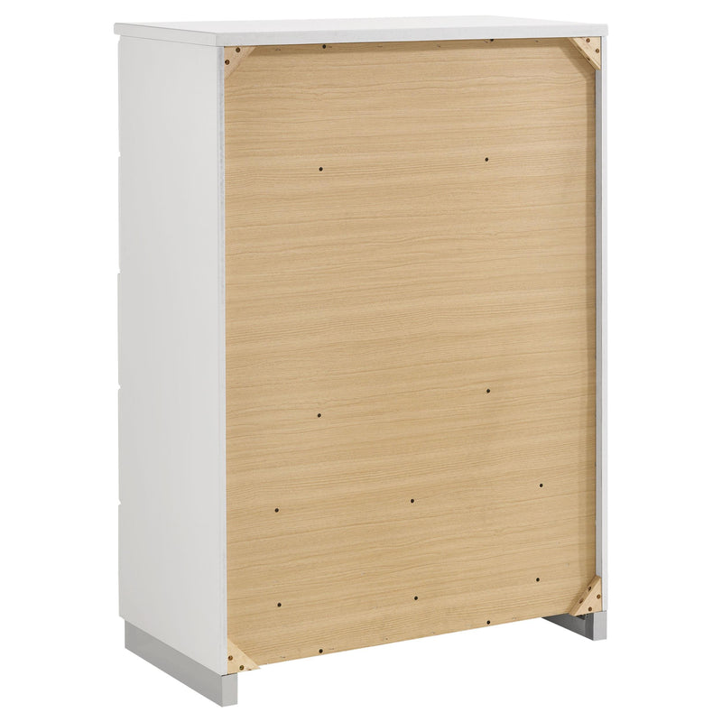 Felicity 5-piece Queen Platform Bedroom Set White - 203510Q-S5