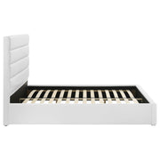 Felicity 53-inch Upholstered Eastern King Platform Bed White - 203511KE