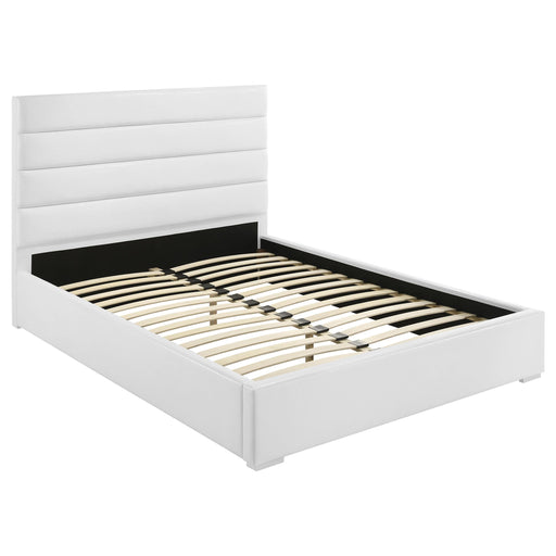 Felicity 53-inch Upholstered Queen Platform Bed White - 203511Q