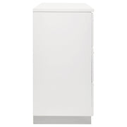 Felicity 6-drawer Dresser White High Gloss - 203503