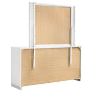 Felicity 6-drawer Wood Dresser with Mirror White High Gloss - 203503M