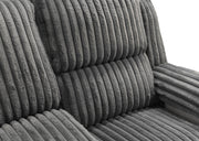 Felix - Gray Manual Reclining, Drop-Down Table, Storage Console and Cup Holder - L629-SLR