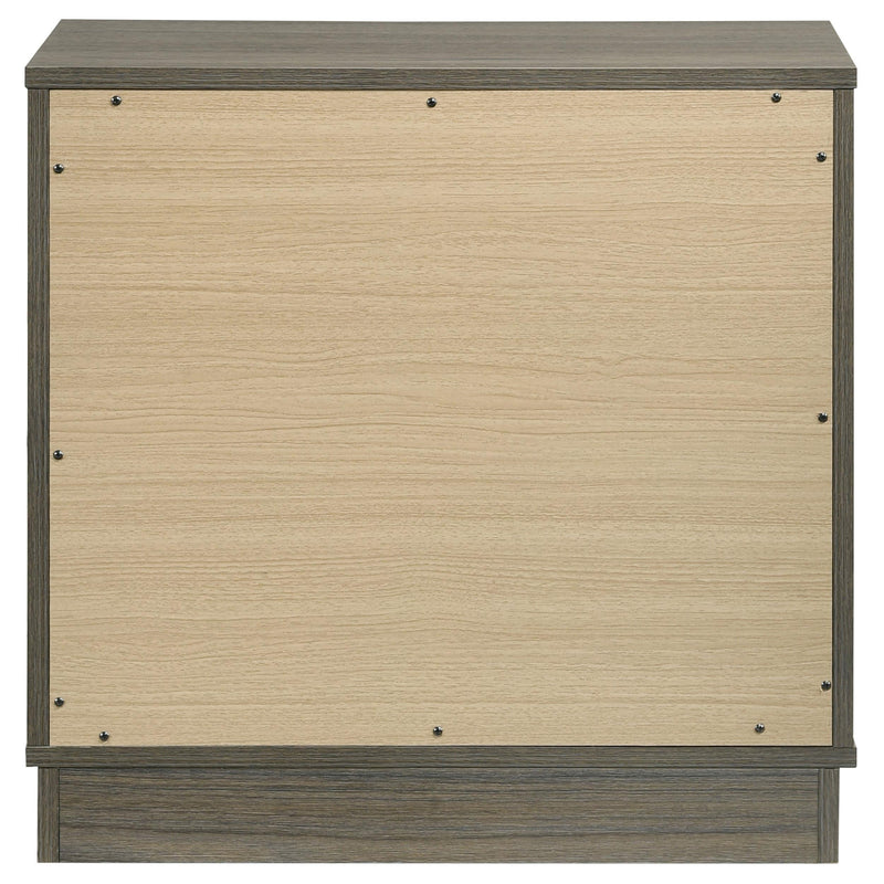Fenwick 2-drawer Nightstand Bedside Table Grey Oak - 224982