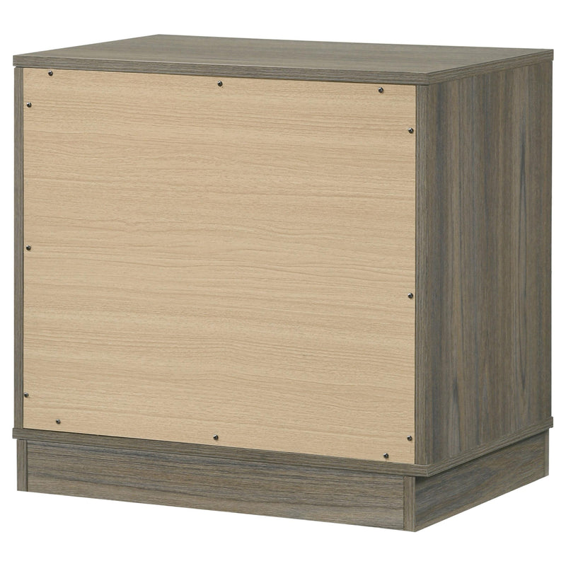 Fenwick 2-drawer Nightstand Bedside Table Grey Oak - 224982