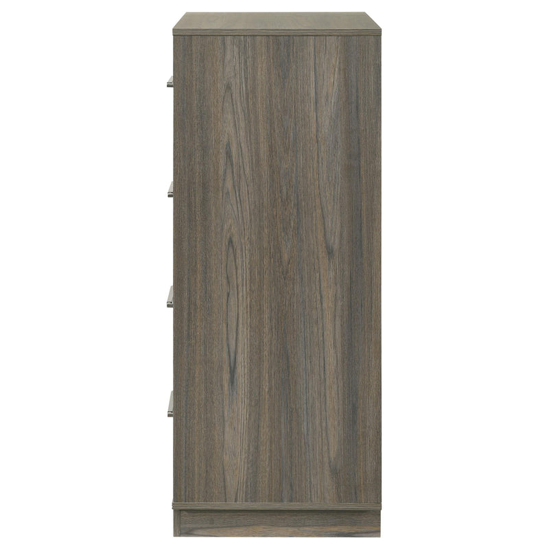 Fenwick 4-drawer Chest of Drawers Grey Oak - 224985