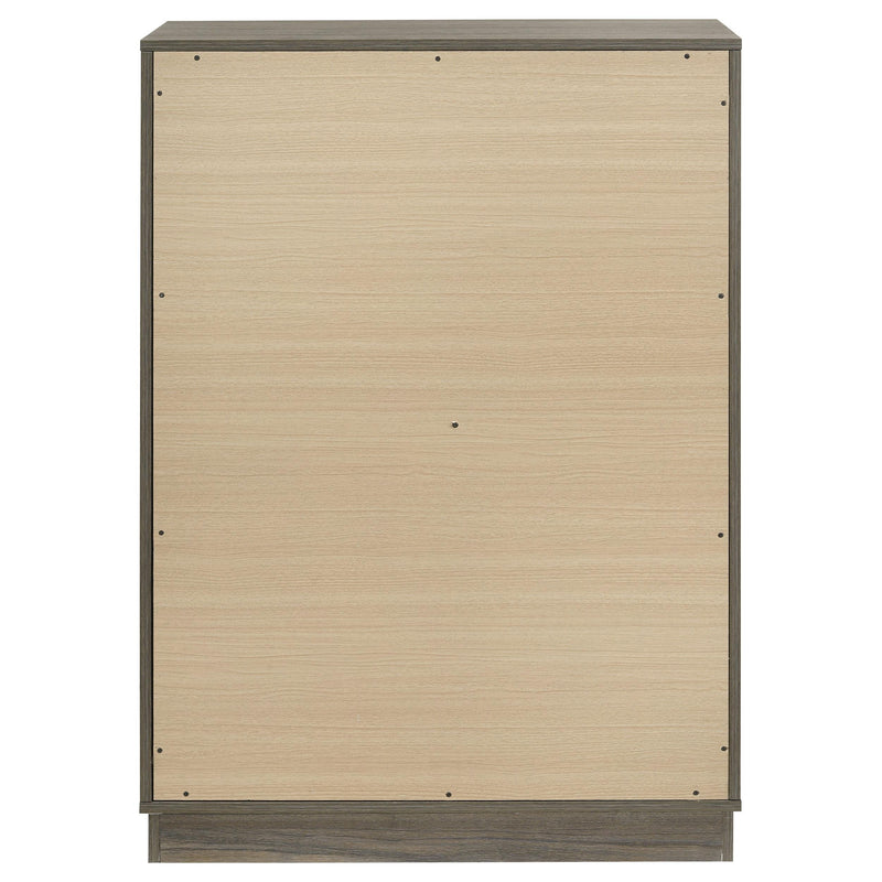 Fenwick 4-drawer Chest of Drawers Grey Oak - 224985