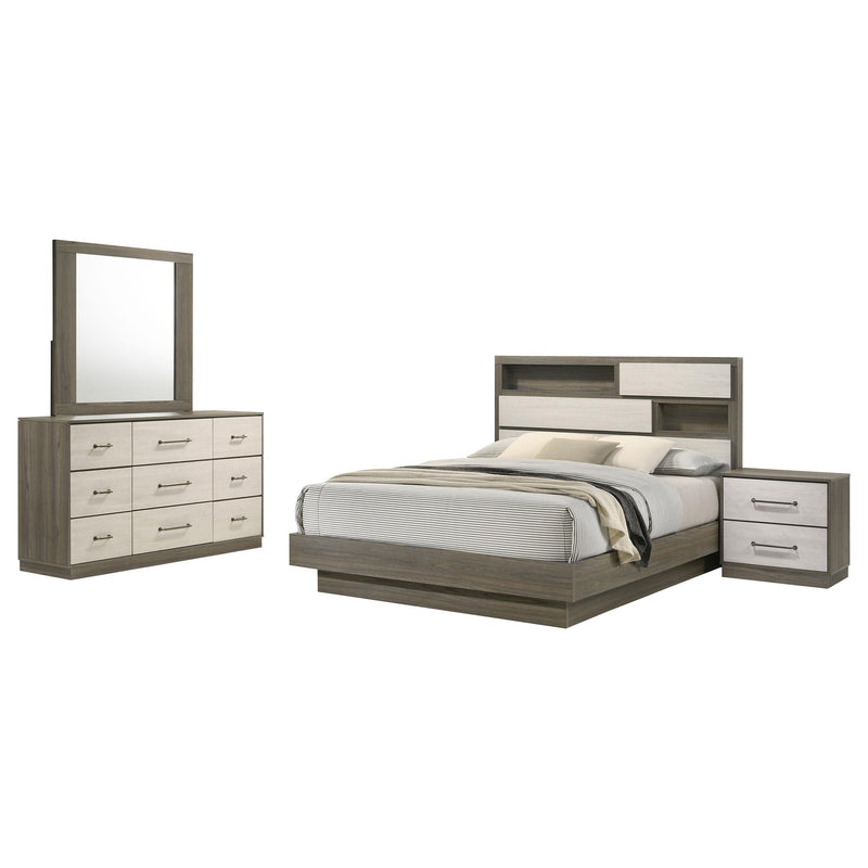 Fenwick 4-piece Queen Bedroom Set Grey Oak - 224981Q-S4