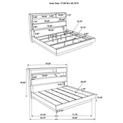 Fenwick 5-piece California King Bedroom Set Grey Oak - 224981KW-S5