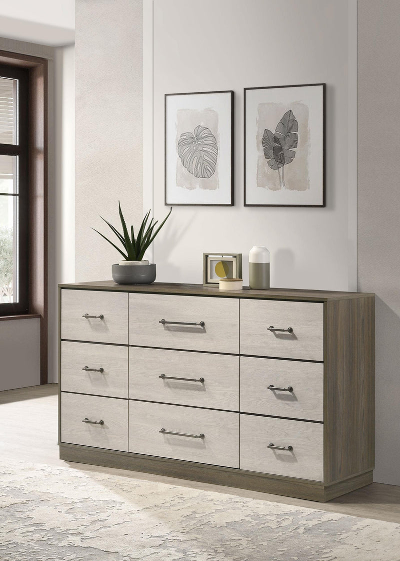 Fenwick 9-drawer Dresser Grey Oak - 224983