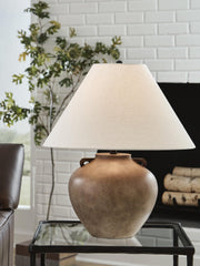 Ferrilby Antique Beige Table Lamp - L236064