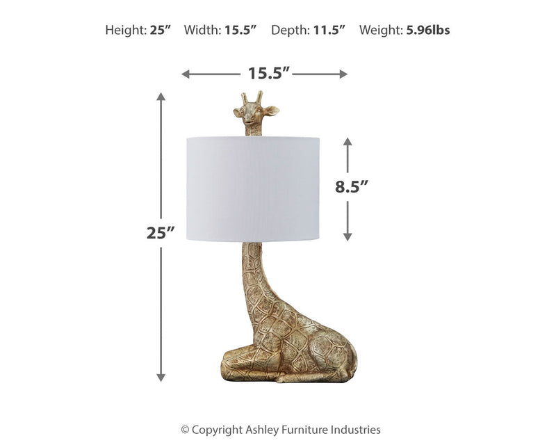 Ferrison 2-Piece Table Lamp Set in Gold Finish - PKG019352