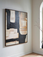 Feyville Black/Brown/Cream Wall Art - A8000515