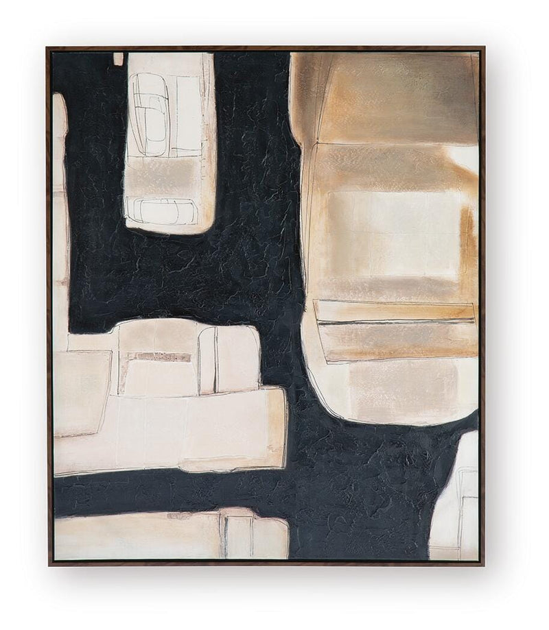 Feyville Black/Brown/Cream Wall Art - A8000515