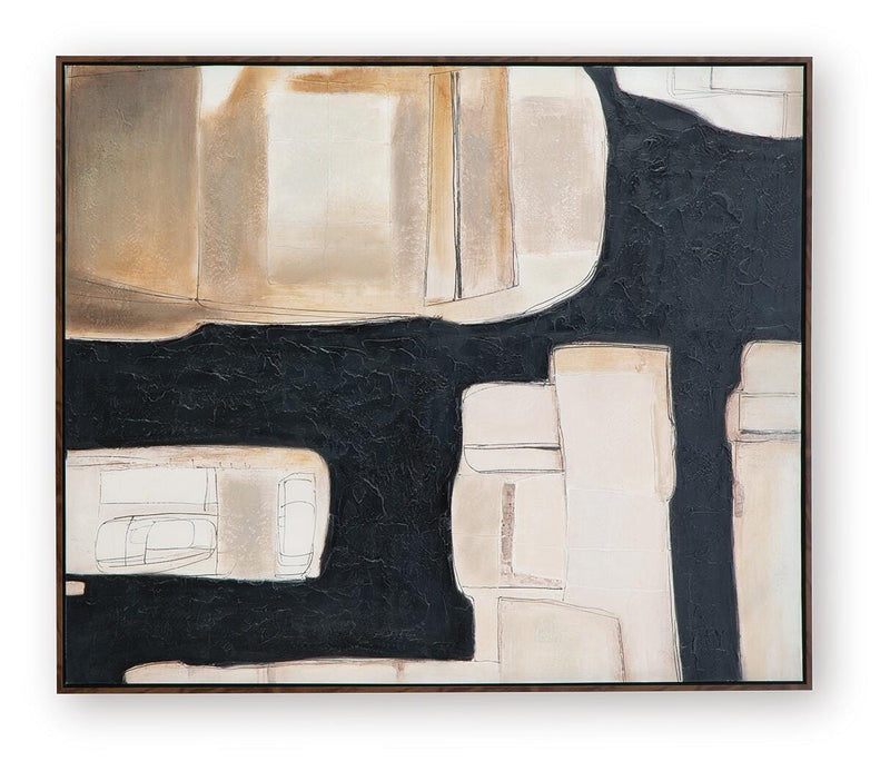Feyville Black/Brown/Cream Wall Art - A8000515