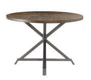 Fideo Brown/Gray Round Dining Set - Gate FurnitureDining Room Set