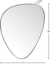 Finch Iron Frame Mirror in Black - 419Black-24M