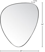 Finch Iron Frame Mirror in Black - 419Black-36M