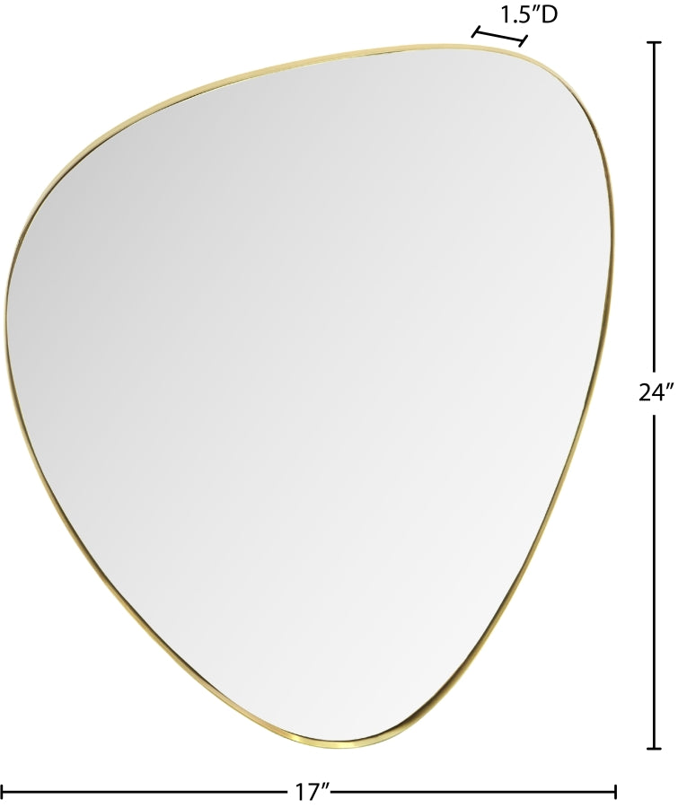 Finch Iron Frame Mirror in Gold - 419Gold-24M