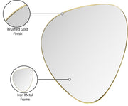 Finch Iron Frame Mirror in Gold - 419Gold-24M