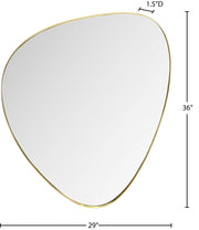 Finch Iron Frame Mirror in Gold - 419Gold-36M
