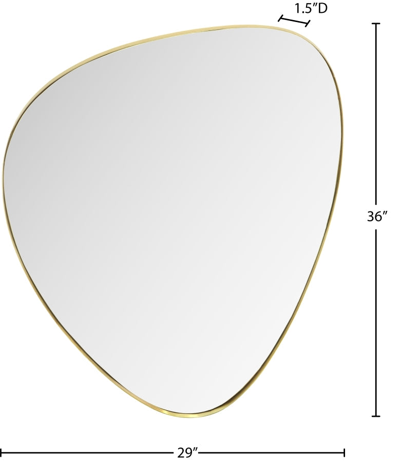 Finch Iron Frame Mirror in Gold - 419Gold-36M