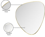 Finch Iron Frame Mirror in Gold - 419Gold-36M