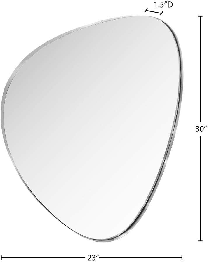 Finch Iron Frame Mirror in Silver - 419Silver-30M