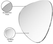 Finch Iron Frame Mirror in Silver - 419Silver-30M