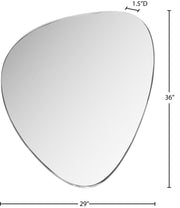 Finch Iron Frame Mirror in Silver - 419Silver-36M