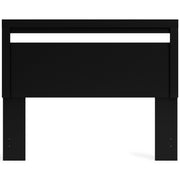 Finch Queen Panel Headboard with Dresser, Chest and Nightstand in Black - PKG017932