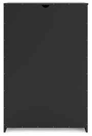 Finch Queen Panel Headboard with Dresser, Chest and Nightstand in Black - PKG017932
