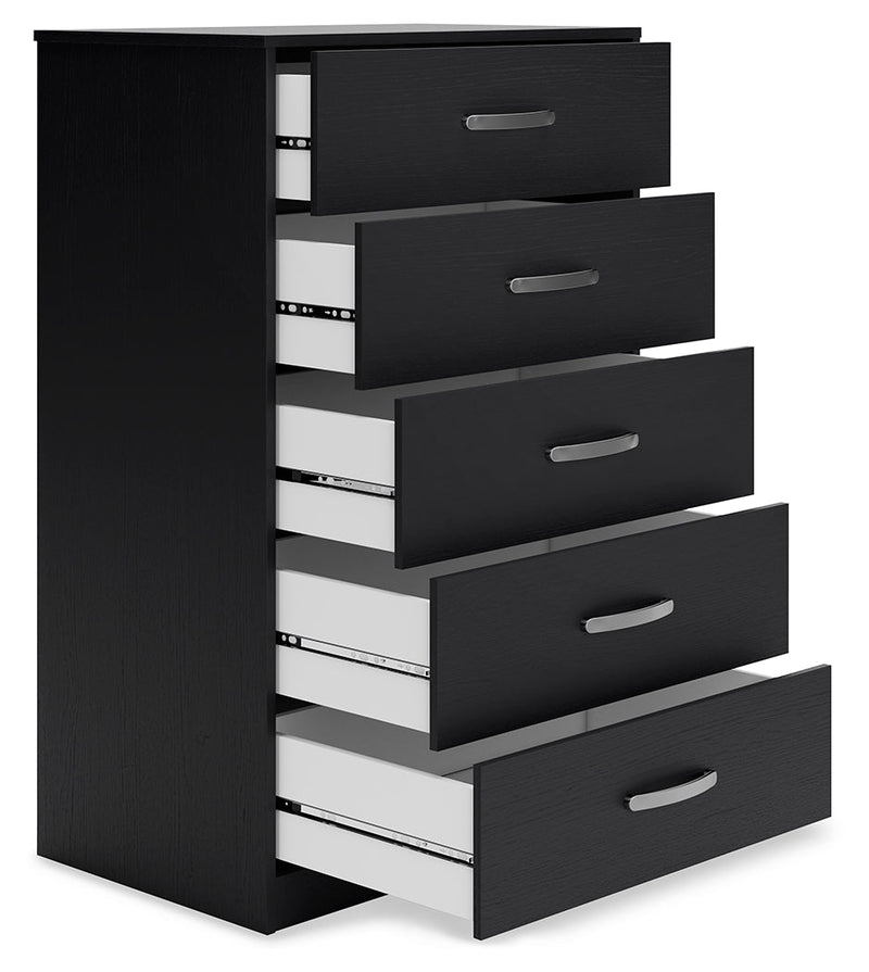 Finch Black Platform Bedroom Set from Ashley - Luna Furniture