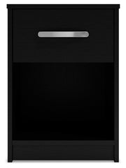 Finch Black Platform Bedroom Set from Ashley - Luna Furniture