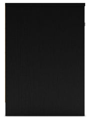 Finch Queen Platform Bed with Dresser and 2 Nightstands in Black - PKG017923