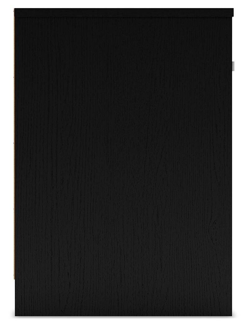 Finch Queen Platform Bed with Dresser and 2 Nightstands in Black - PKG017923