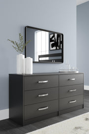 Finch Queen Platform Bed with Dresser and 2 Nightstands in Black - PKG017923