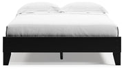 Finch Queen Platform Bed with Dresser in Black from Ashley - Luna Furniture