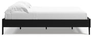 Finch Queen Platform Bed with Dresser in Black from Ashley - Luna Furniture